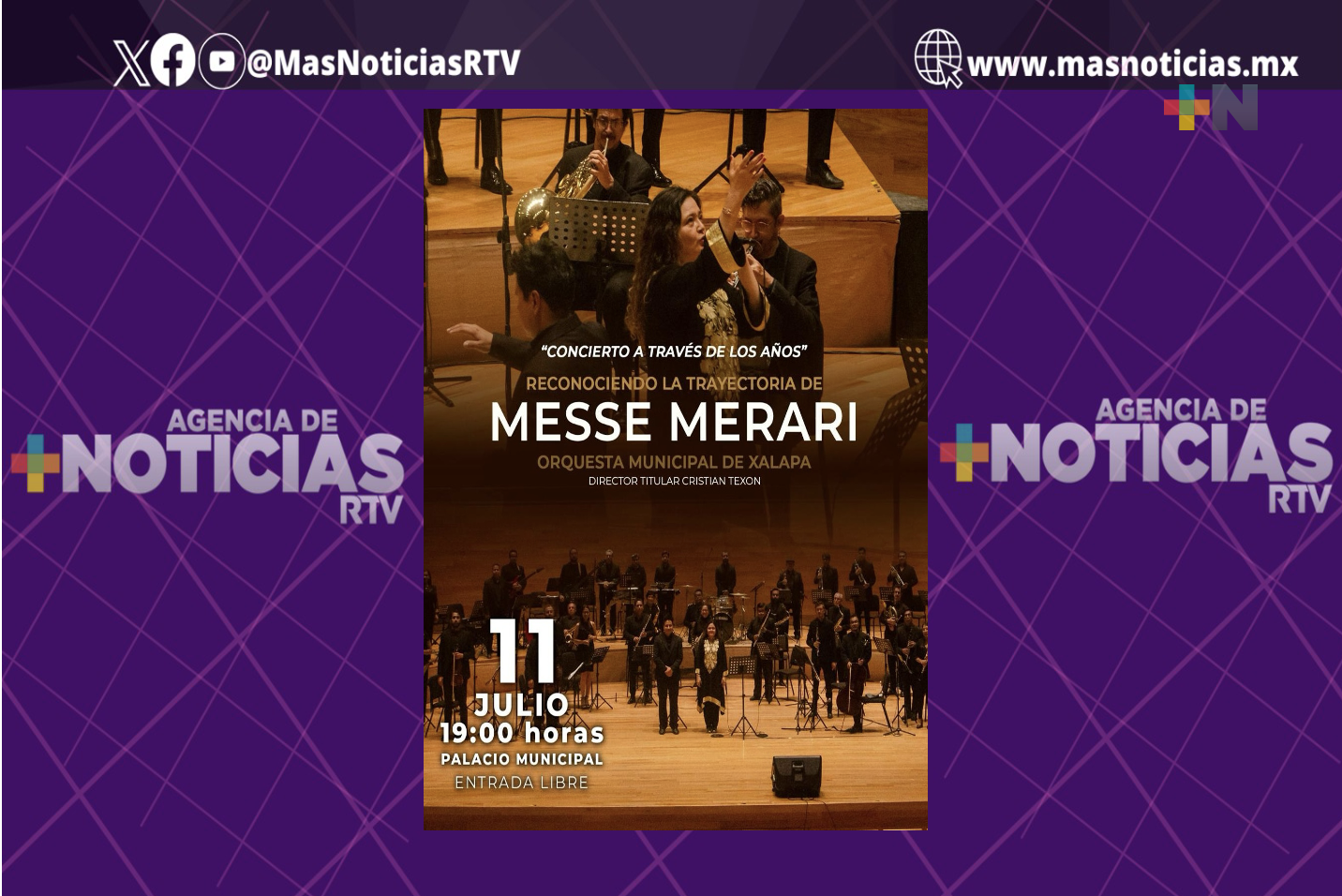 Reconocerá Xalapa a Messe Merari con concierto especial